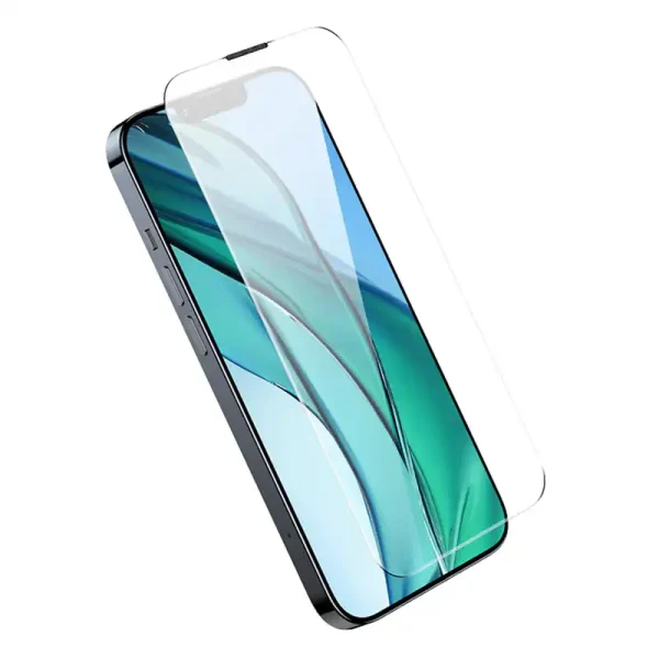 Tempered Glass Baseus Corning for iPhone 13/13 Pro/14 with built-in dust filter - Image 3