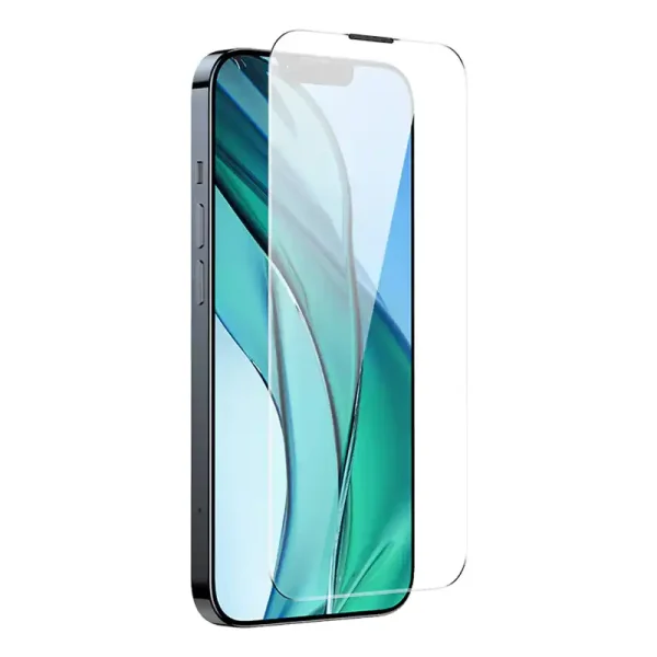 Tempered Glass Baseus Corning for iPhone 13/13 Pro/14 with built-in dust filter - Image 4