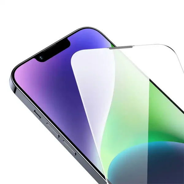 Tempered Glass Baseus Corning for iPhone 13 Pro Max/14 Plus with built-in dust filter - Image 6