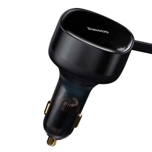 Car Charger Baseus Enjoyment with cable USB-C, 33W (Black) - Image 6