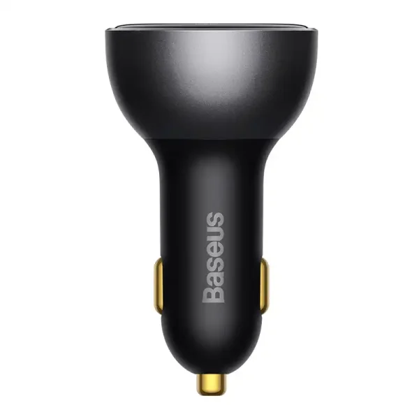 Car charger Baseus Superme, USB, USB-C, 140W (black) - Image 2