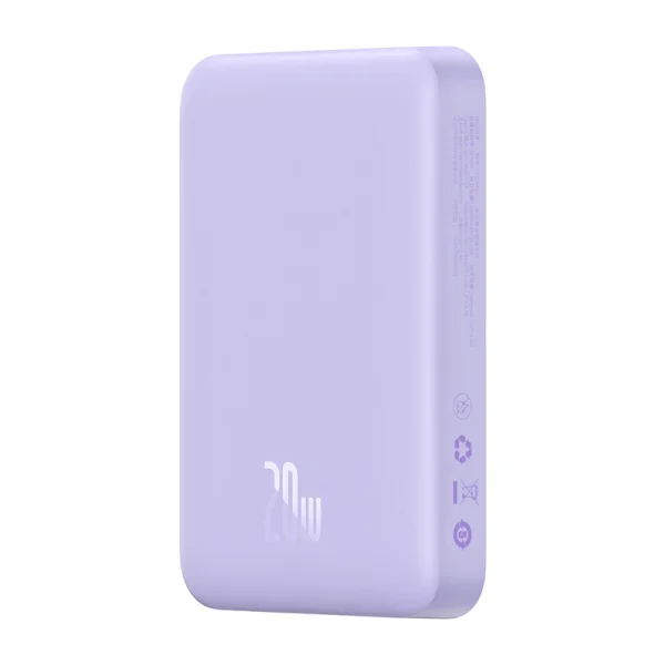 Powerbank Baseus Magnetic Mini 10000mAh, USB-C  20W MagSafe (purple)