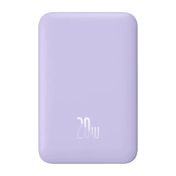 Powerbank Baseus Magnetic Mini 10000mAh, USB-C  20W MagSafe (purple) - Image 3
