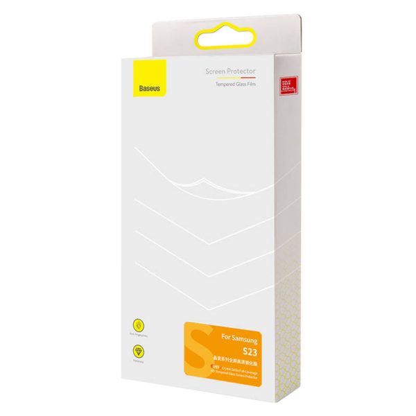 Tempered Glass Baseus Screen Protector for Samsung S23 - Image 3