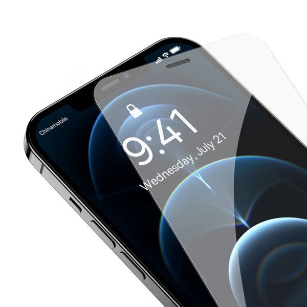 Tempered Glass Baseus 0.4mm Iphone 12 Pro  MAX + cleaning kit - Image 6
