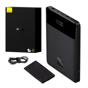Powerbank Baseus Blade 20000mAh 2xUSB, 2xUSB-C + cable USB-C  100W (black)