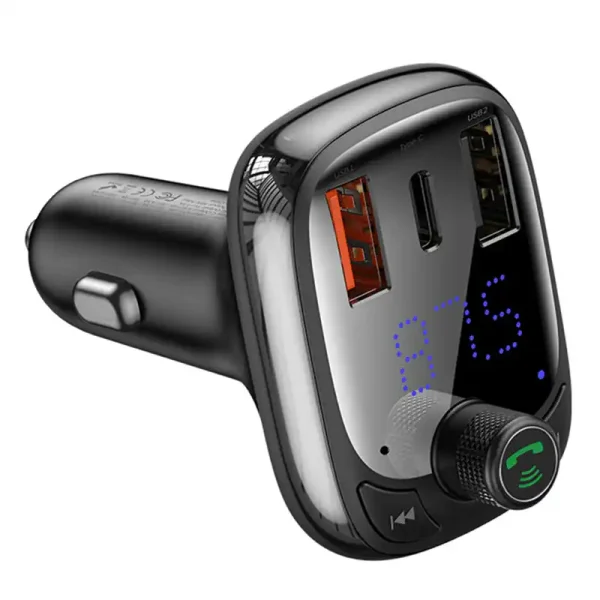 Car Bluetooth MP3 Player Baseus T Shaped S-13 Black OS - Image 5