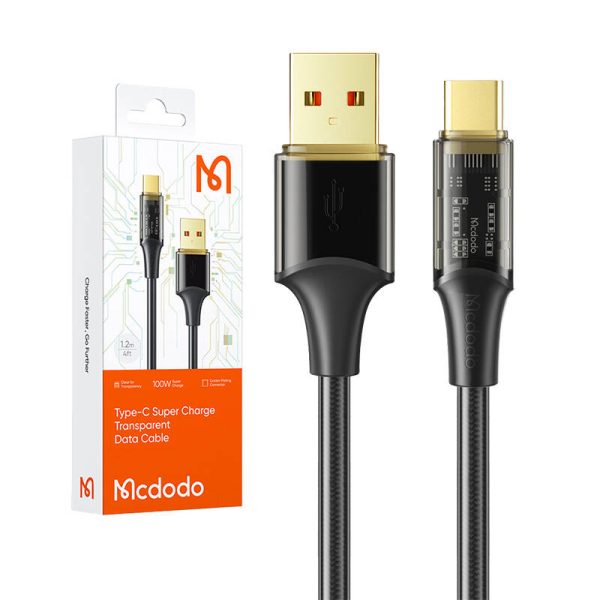 Cable USB-C  Mcdodo CA-2092 6A, 1.8m (black) - Image 4