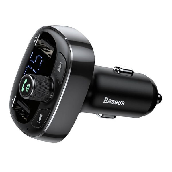 Transmitter FM Baseus T-typed S-09 Bluetooth (black) - Image 5