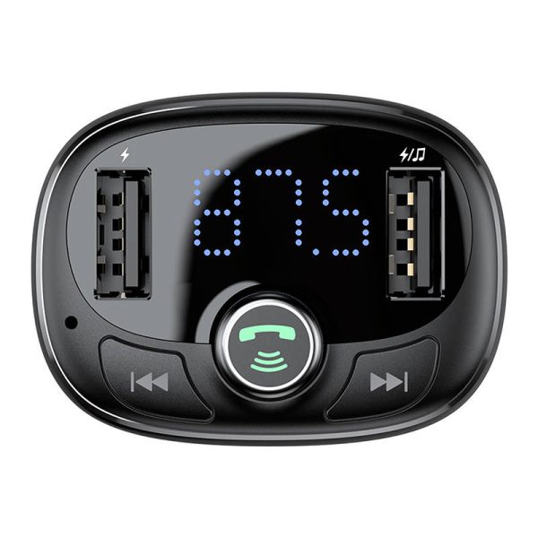 Transmitter FM Baseus T-typed S-09 Bluetooth (black) - Image 6