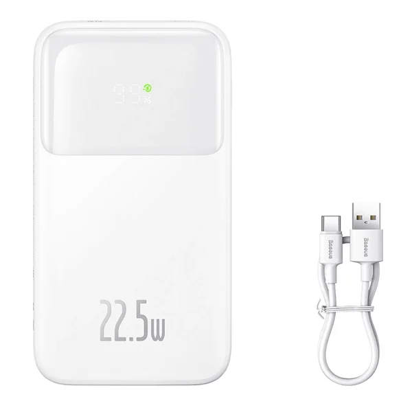 Powerbank Baseus Comet 10000mAh, 22.5W (white) - Image 2