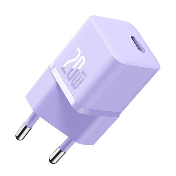 Mini wall charger Baseus GaN5 20W (purple) — изображение 2