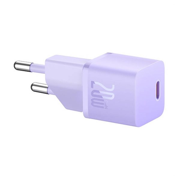 Mini wall charger Baseus GaN5 20W (purple) — изображение 3