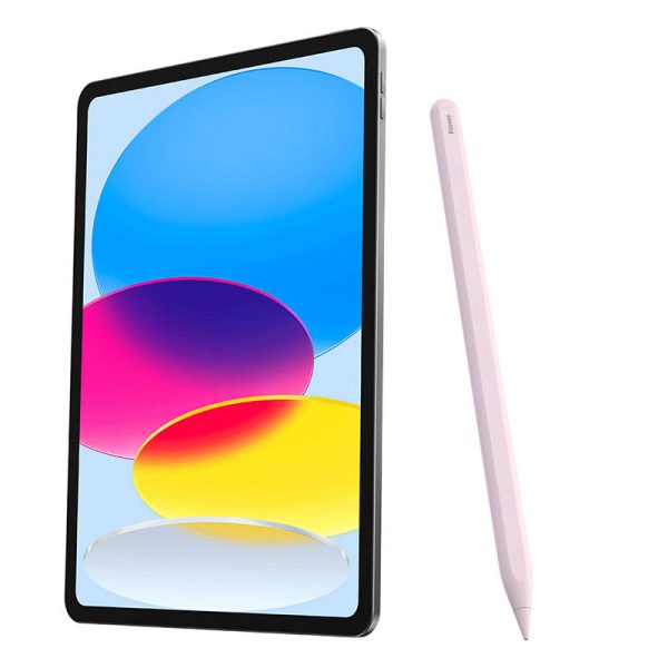 Wireless charging stylus for phone / tablet Baseus Smooth Writing (pink) - Image 2