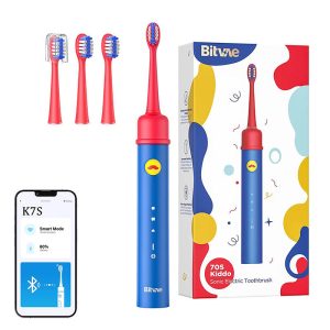 Sonic toothbrush for kids with app and tip set Bitvae BVK7S (blue)