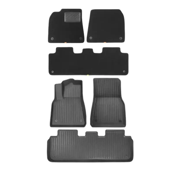 6-Piece Floor Mat for Tesla Baseus T-Space Series (black) — изображение 2