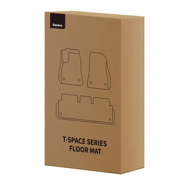 6-Piece Floor Mat for Tesla Baseus T-Space Series (black) — изображение 6