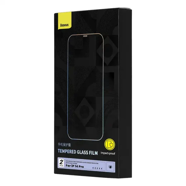 Tempered glass with eye protection filter Baseus Crystal Series iPhone 14 PRO - Image 4