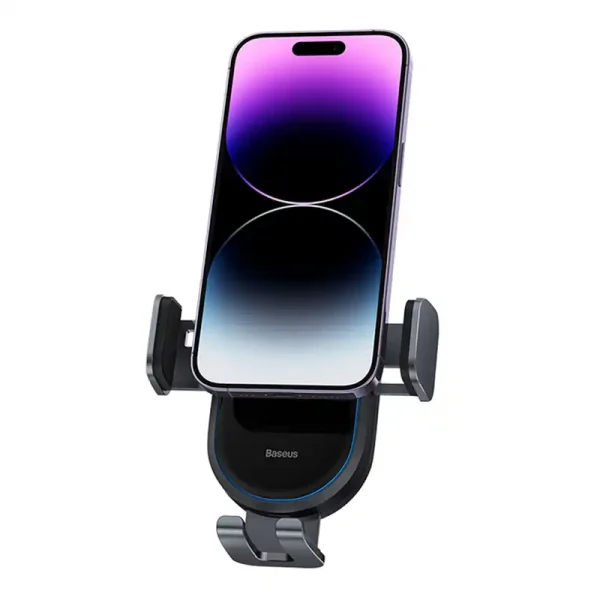 car holder with inductive charger Baseus LightChaser  (Black) - Image 6