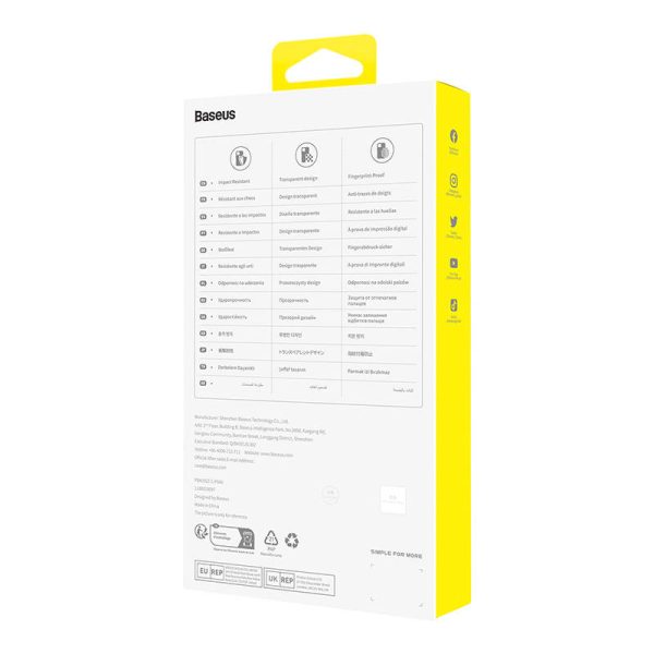 Phone Case for iP 14 PRO Baseus OS-Lucent Series (Clear) - Image 4