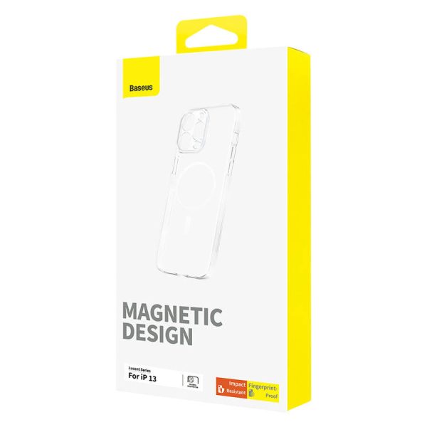 Magnetic Phone Case for iP 13 Baseus OS-Lucent Series (Clear) - Image 3