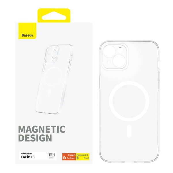 Magnetic Phone Case for iP 13 Baseus OS-Lucent Series (Clear) - Image 5