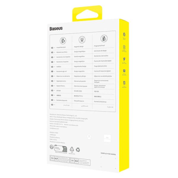 Magnetic Phone Case for iP 13 Baseus OS-Lucent Series (Clear) - Image 4