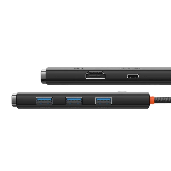 HUB Baseus Lite Series 5-Port USB-C to HDMI+USB3.0x3+PD (Black) - Image 5