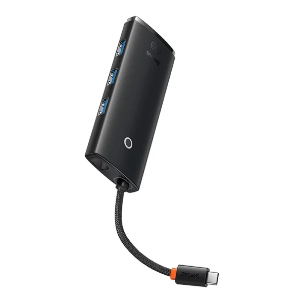 HUB Baseus Lite Series 5-Port USB-C to HDMI+USB3.0x3+PD (Black) - Image 4