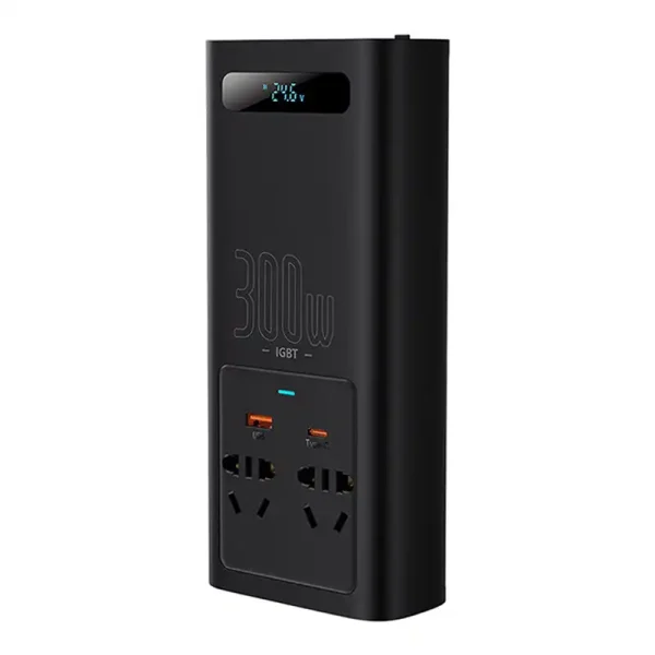 Power Inverter Baseus 300W (24V CN/EU) (black) - Image 3
