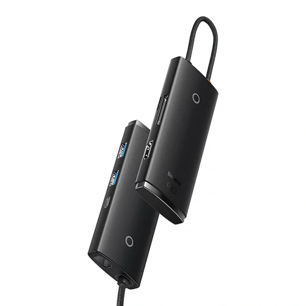 Hub Baseus OS Lite 6-Port (Type-C to HDMI+USB3.0*2+PD+SD/TF) (black - Image 4