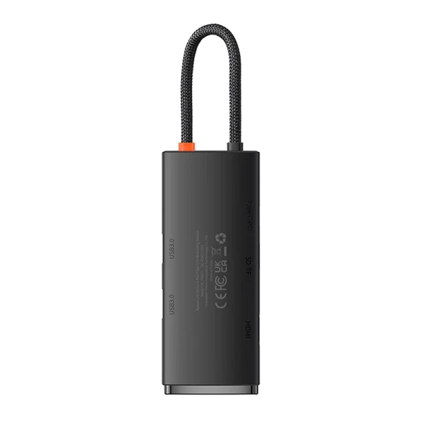 Hub Baseus OS Lite 6-Port (Type-C to HDMI+USB3.0*2+PD+SD/TF) (black - Image 3