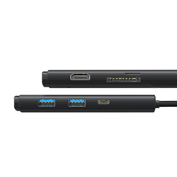 Hub Baseus OS Lite 6-Port (Type-C to HDMI+USB3.0*2+PD+SD/TF) (black - Image 5