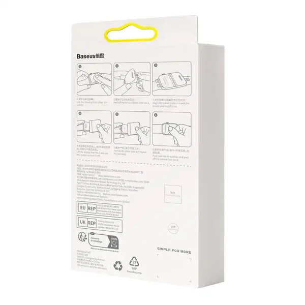 Baseus 40mm Protective Film for AP Watch 4/5/6/SE/SE 2, Clear - Image 6