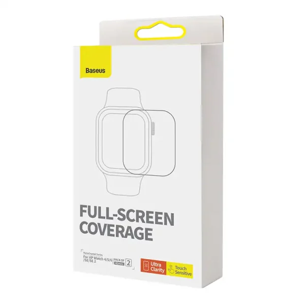 Baseus 40mm Protective Film for AP Watch 4/5/6/SE/SE 2, Clear - Image 5