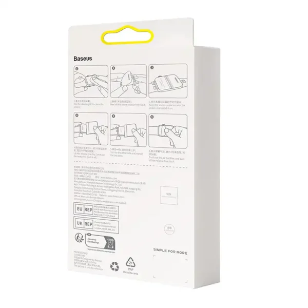 Baseus 44mm Protective Film for AP Watch 4/5/6/SE/SE 2, Clear - Image 6