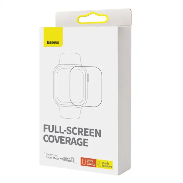 Baseus 41mm Protective Film for AP Watch 7/8, Clear - Image 5