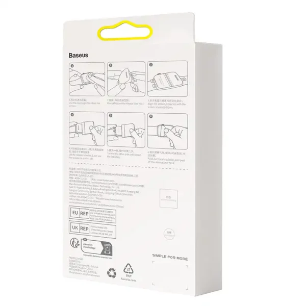 Baseus 45mm Protective Film for AP Watch 7/8, Clear - Image 6
