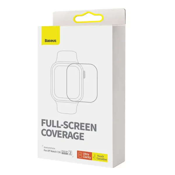 Baseus 45mm Protective Film for AP Watch 7/8, Clear - Image 5