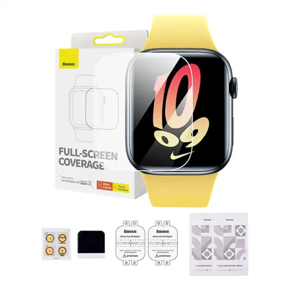 Baseus 45mm Protective Film for AP Watch 7/8, Clear