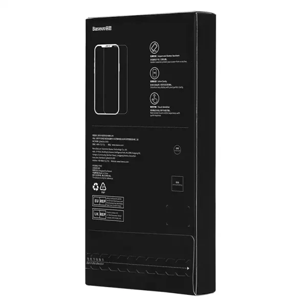 Privacy tempered Glass Baseus Iphone 14 Pro Max (2pcs) with 2 cleaning kits and dust-proof installation tool - Image 4