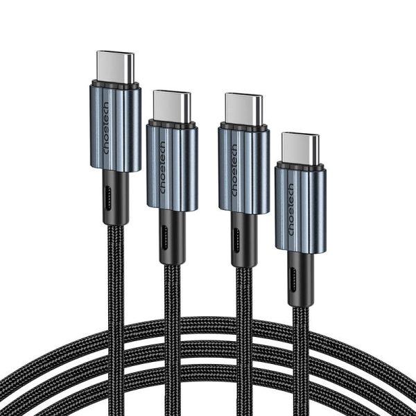 Cable USB-C do USB-C Choetech XCC-1014, PD 60W 1.2m (black) - Image 2
