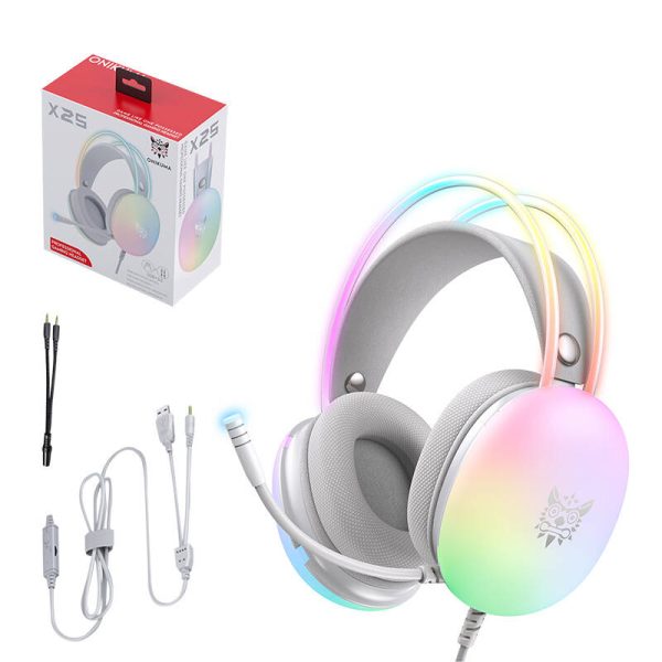 Gaming headphones ONIKUMA X25 White — изображение 6