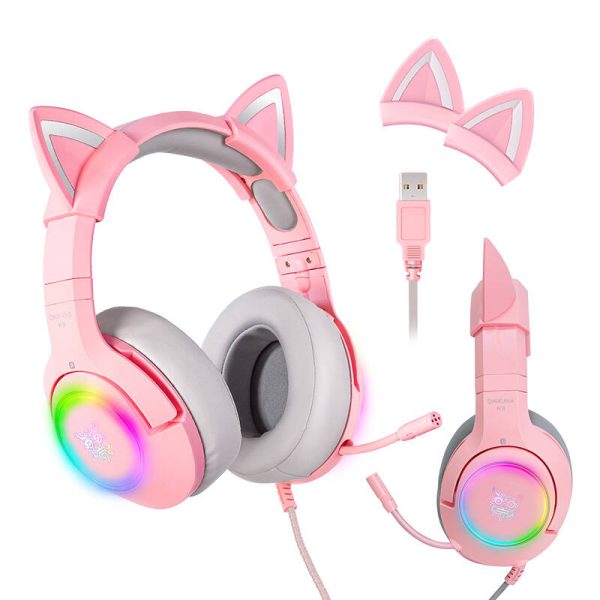 Gaming headphones ONIKUMA K9 Pink - Image 6