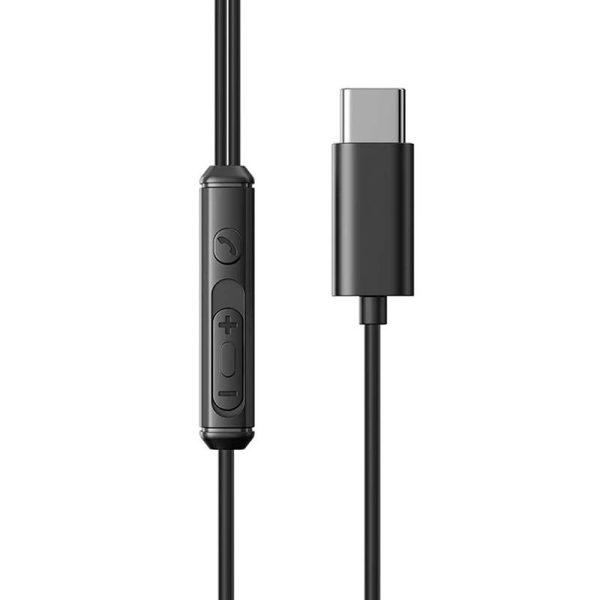 Wired Earphones JR-EC07, Type-C (Black) - Image 2