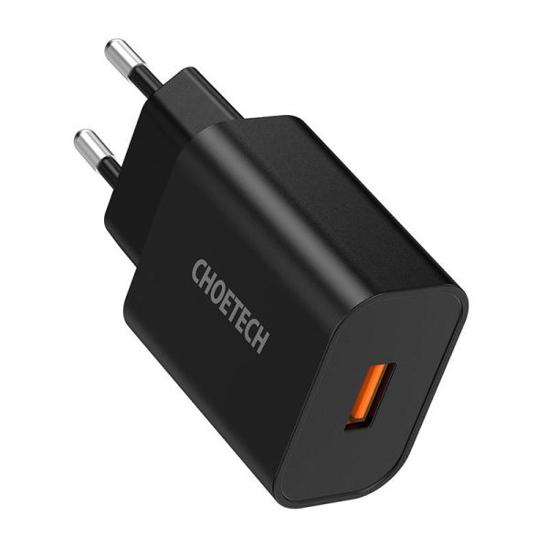 Wall Charger Choetech 18W USB-A (black) — изображение 3