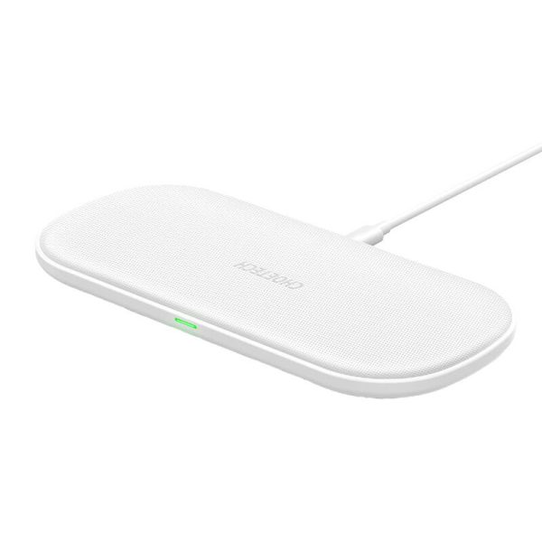 Choetech T535 dual fast wireless charger (white) - Image 2