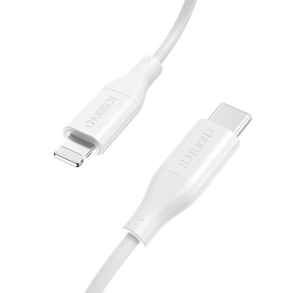 Cable Choetech IP0040 USB-C to Lightning PD18/30W 1,2m (white) - Image 2