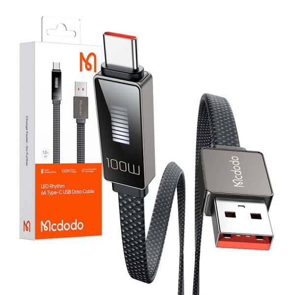 Cable Mcdodo CA-4980 USB to USB-C with display 1.2m (black) - Image 3