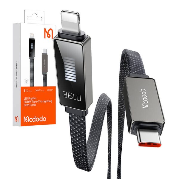 Cable Mcdodo CA-4960 USB-C to Lightning with display 1.2m (black) - Image 3